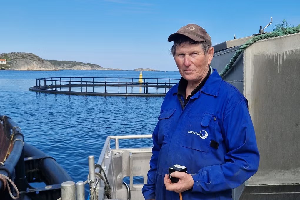 Hellesund Fiskeoppdrett sea site at Kjeholmen